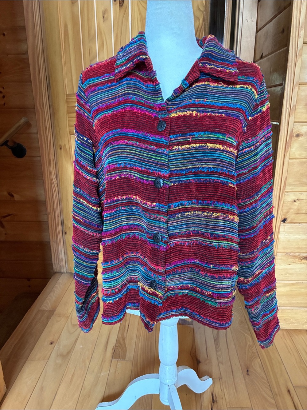 Vintage Coldwater creek tapestry look jacket